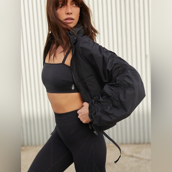 Free People Jackets & Blazers - Free people, movement black jacket